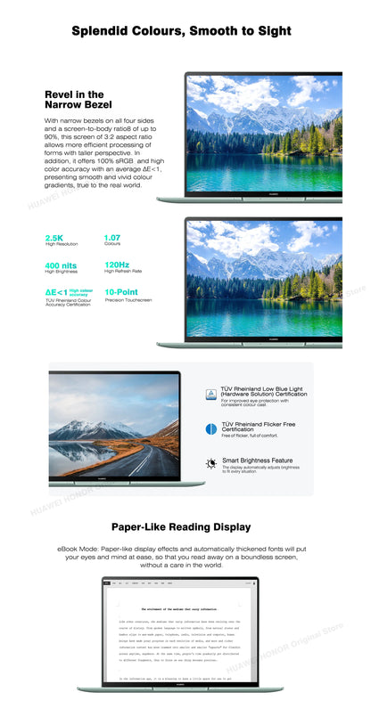 2023 HUAWEI MateBook 14s Laptop i5-13500H/i7-13700H/i9-13900H 16GB/32GB 512GB Netbook 14.2-inch 2.5K 120Hz TouchScreen SSD WiFi6