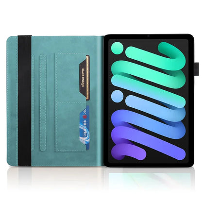 Coque for iPad Mini 7 Case 8.3" Embossed Tree PU Leather Flip Cover for Funda iPad Mini 2024 Mini 7th 6th Generation Case Cover