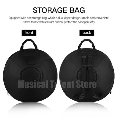 Tambour à main doré 432Hz/440Hz, langue en acier de 22 pouces pour Yoga, méditation, Instrument pour débutant, cadeau 9/10/12/1417 Notes