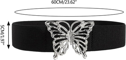 Waist Chain Elegant Butterfly Cowgirl Belt For Women Prom Banquet Club Party For Jeans Dresse Club Bar Elastic Waist Belt