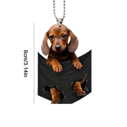 Cute Dog Car Hanging Home Tree Pendant Halloween Christmas Tree Pendant Home Decoration Window Car Ornament Backpack Ornament