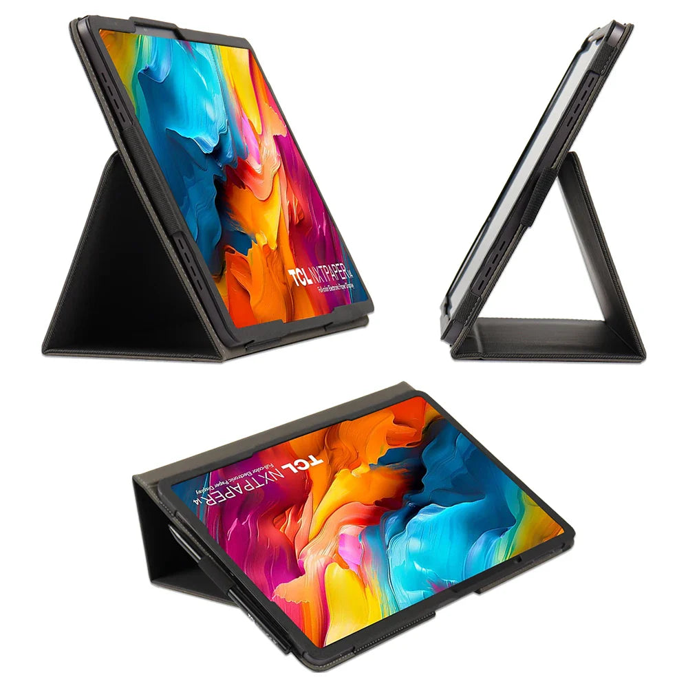 Flip Cover for TCL NXTPAPER 14 Tablet Case 14.3 Inches Fold Stand Folio Pu Leather Cases with Handheld for NxtPaper 14.3" 2024