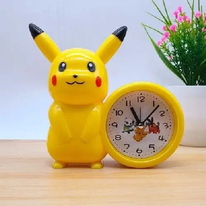 Pikachu alarm clock for children primary and middle school students Pokemon clock bedroom bedside desktop Pikachu clock