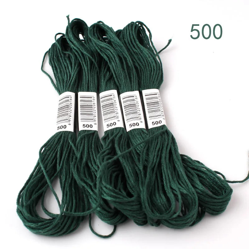 433---581--10 pcs cross-Stitchou  Embroidery Thread Floss Sewing Skeins Craft DIY Bracelet braided