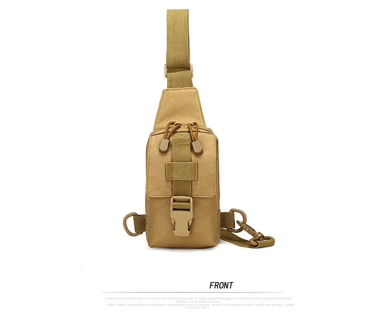 Petit sac de poitrine de Camouflage antivol pour l'extérieur, sac à bandoulière de randonnée en Nylon pour chasse, pêche, Camping, Cycking
