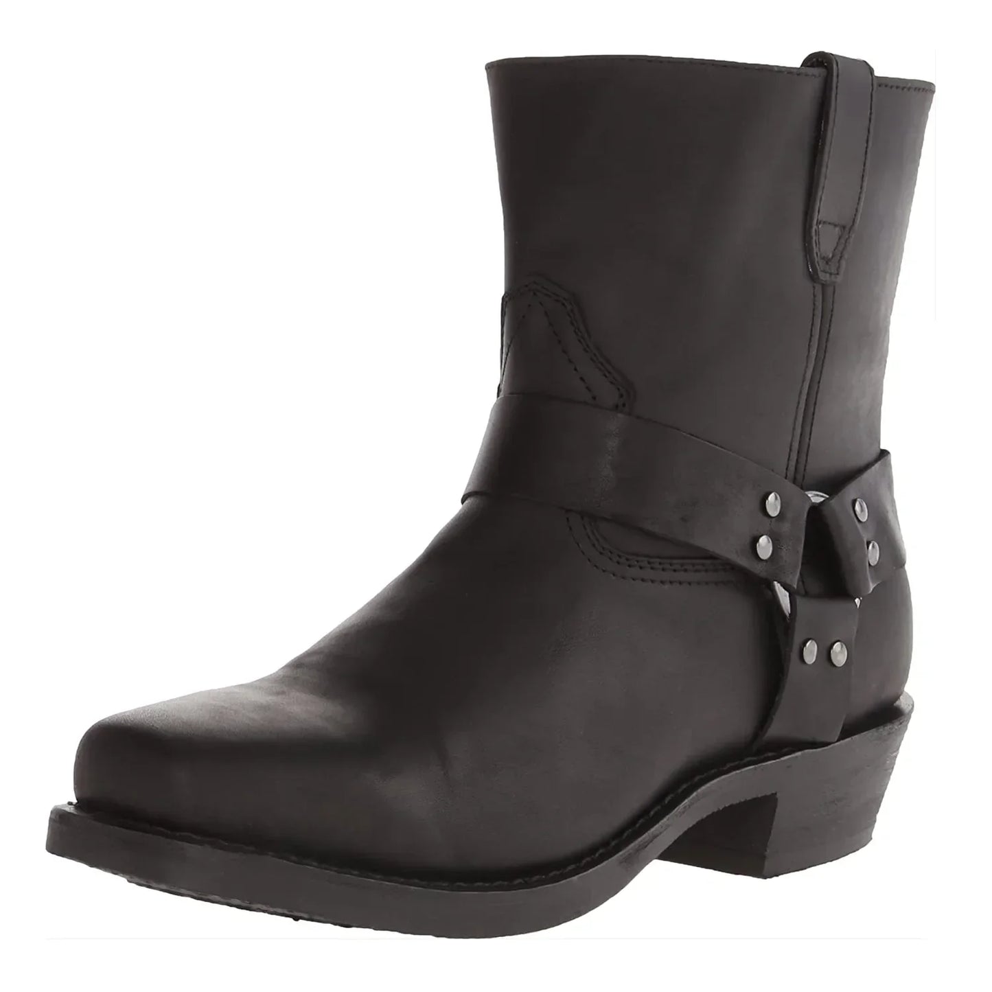 Bottes de cowboy rétro pour hommes, bottes western mi-mollet, bottes en cuir mixtes, chaussures à enfiler pour hommes, bottines d'hiver Knight