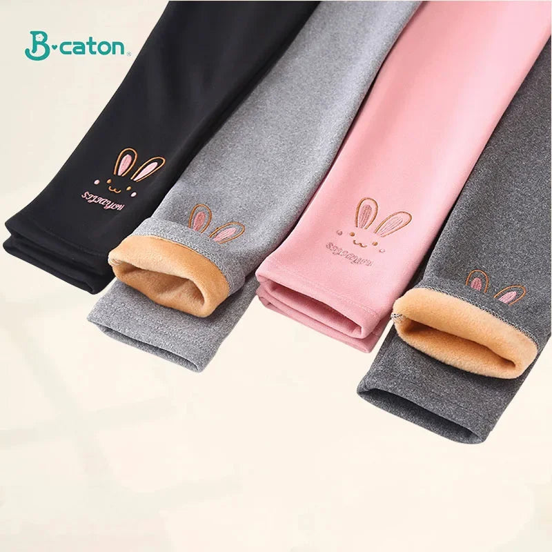 Automne hiver enfants fille Legging épaissir chaud enfants fille chaud en peluche Legging pantalon taille élastique Leggings enfants pantalons
