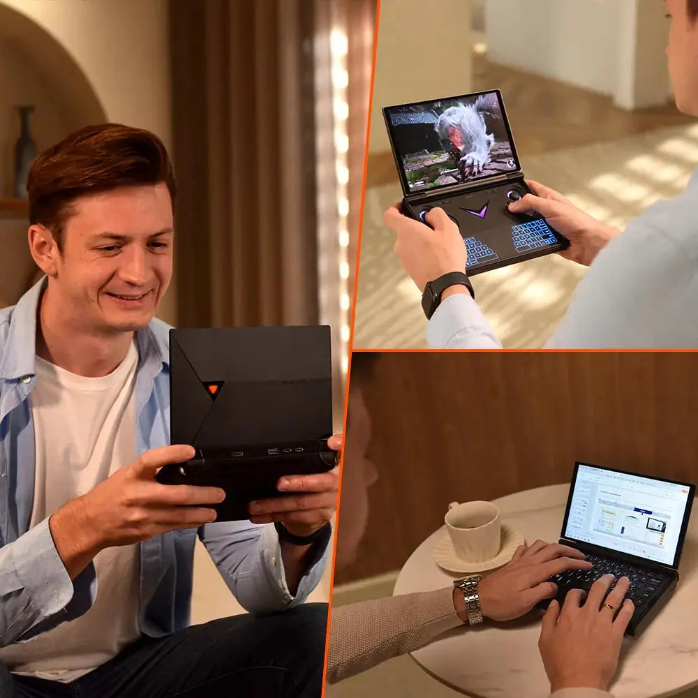 OneXPlayer G1 Gaming Laptop AMD Ryzen AI 9 HX 370 & Intel Core Ultra 7 255H Portable 8.8 Inch 144Hz Dual-Mode Keyboard Computer