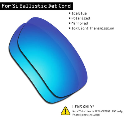 SmartVLT Polarized Replacement Lenses for Oakley Si Ballistic Det Cord OO9253 - 61mm Sunglasses - Multiple Options
