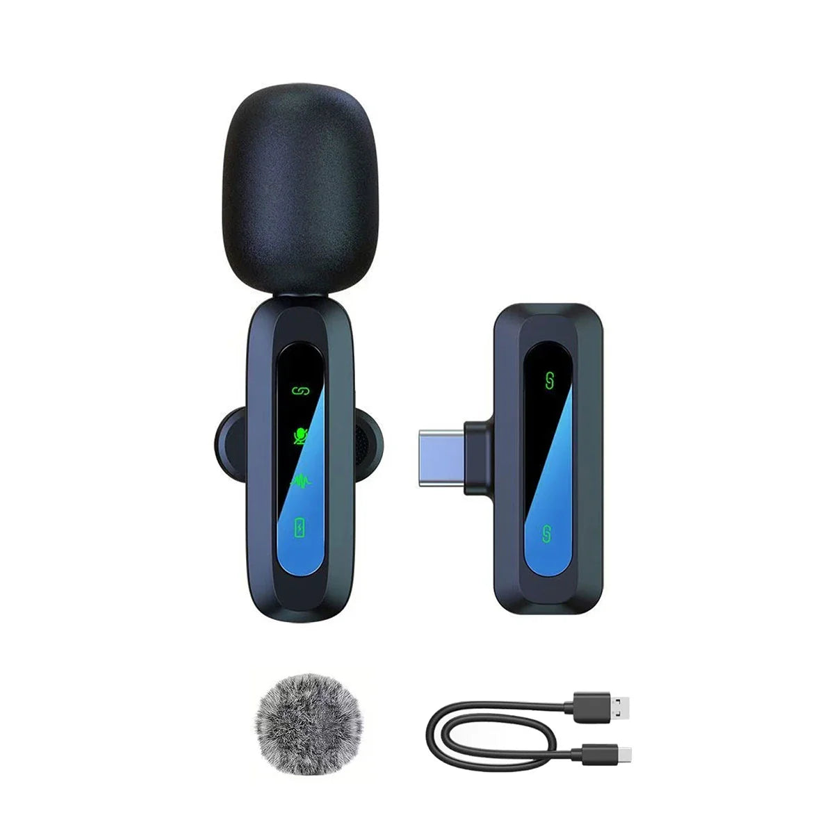 Microphone cravate sans fil pour iPhone, Android, PC : enregistrement audio-vidéo, suppression du bruit, micros cravates pour TikTok en direct, YouTube