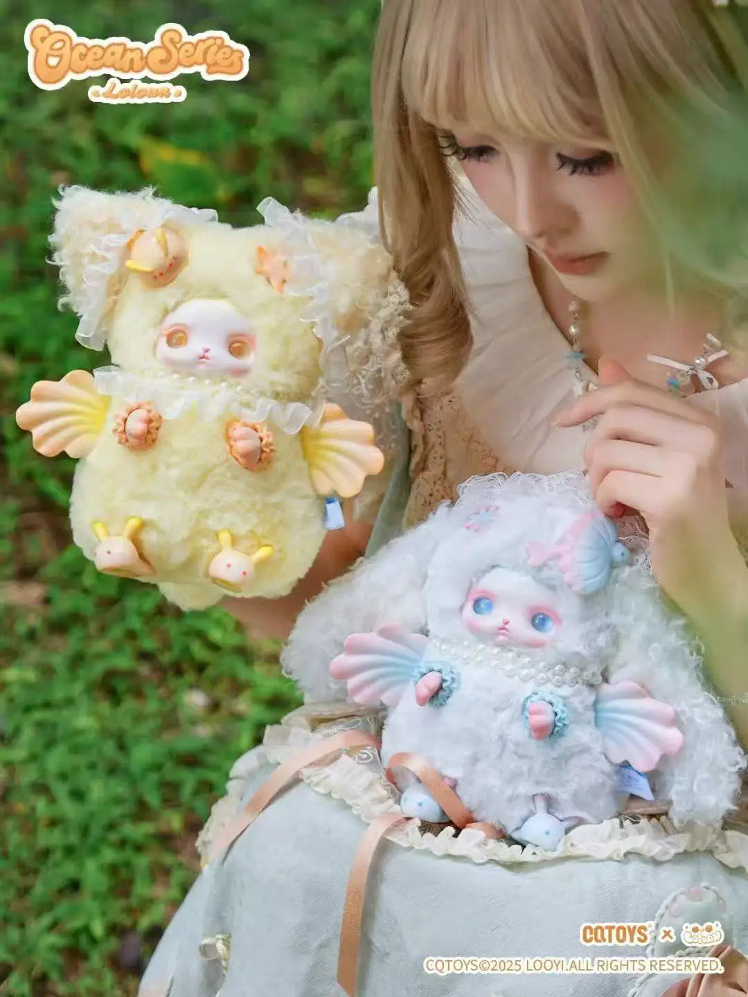 Genuine CQTOYS Loloan Ocean Series Blind Box Cute Doll Plush Handmade Ornament Gift Trend 2025 Summer