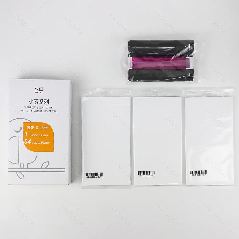 300dpi Color Photo Printer Wifi 4x6 Inch Sublimation Transfer Bluetooth Wireless Print Maker with Ribbon and Color Photo Papers