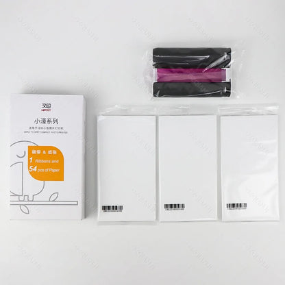 300dpi Color Photo Printer Wifi 4x6 Inch Sublimation Transfer Bluetooth Wireless Print Maker with Ribbon and Color Photo Papers