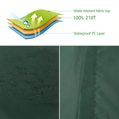 Sac de rangement pour coussins de mobilier, imperméable, anti-UV, résistant à l'usure, en tissu Oxford 210D robuste, sac de rangement pour sapin de Noël pour le jardin