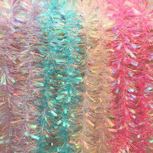 Guirlande de ruban de noël coloré, emballage d'arbre de noël, rubans en guirlandes, bricolage de Bar, mariage, fête du nouvel an, décorations de ruban 2025