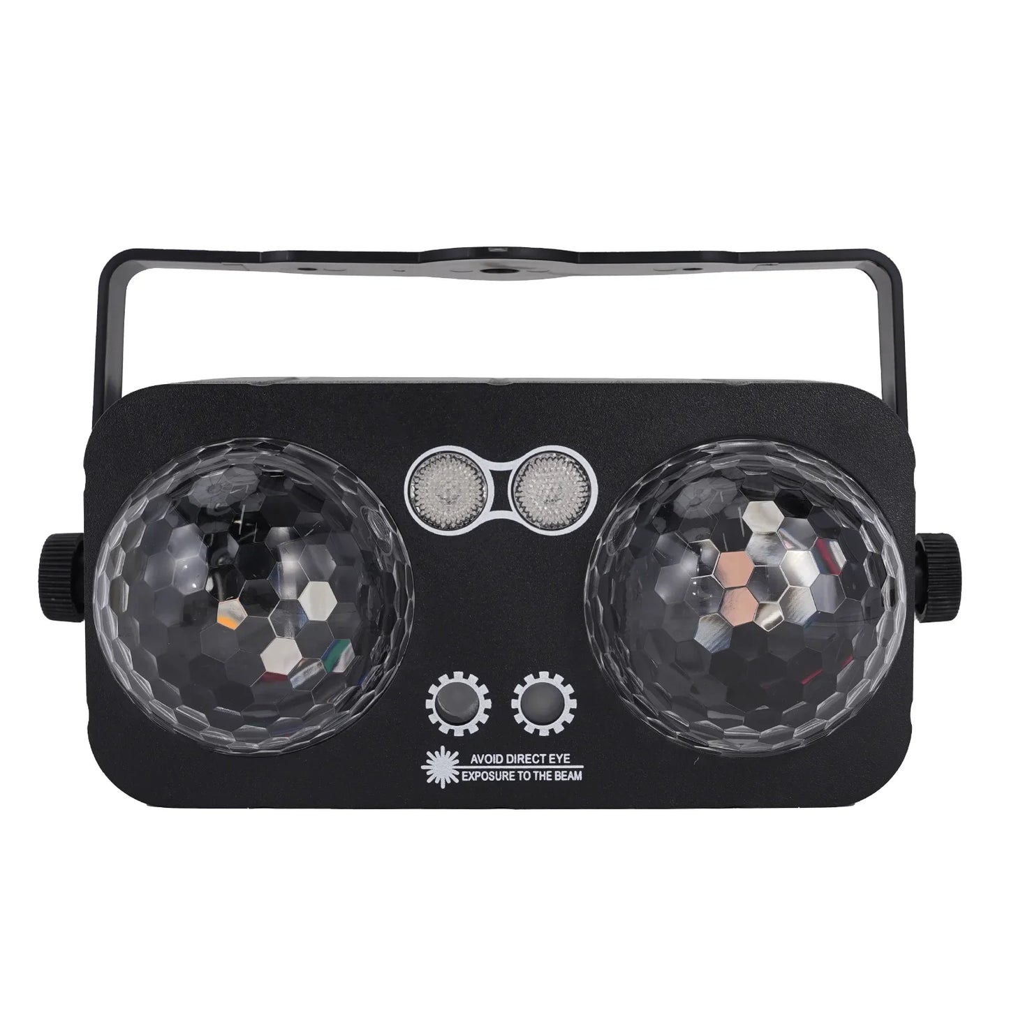 2 boules disco lumineuses avec projection de motifs et contrôle sonore,  et plus