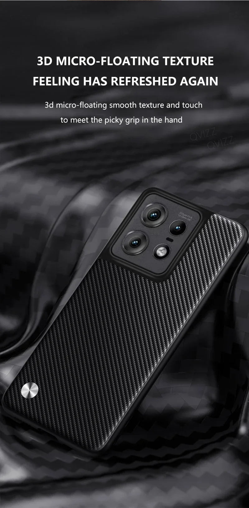 Leather Case for Motorola Moto Edge 50 Pro Luxury Carbon Fiber Matte Silicone Protection Phone Cover MotorolaEdge50Pro Coque