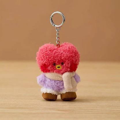 New 10Cm Bt21Ed Baby Series Kawaii Anime Rj Cooky Plush Keychain Cute Cartoon Plush Pendant Doll Toy Bag Accessories Girl Gift