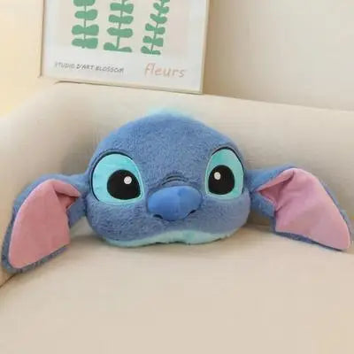 Stitch Car Headrest Neck Pillow Cute Cartoon Animal Soft Stuffed Doll Throw Pillow Car Auto Interior Accessories Christmas Gifts
