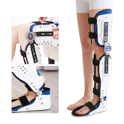 Orthèse de pied réglable pour le rinçage du genou, orthèse des membres inférieurs, protecteur de fracture, soutien des articulations des jambes, soins génitaux ligamentaires