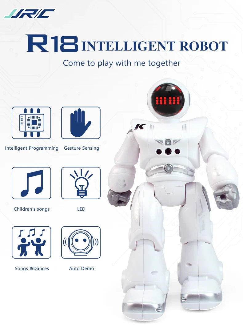 JJRC-Robot R18 avec pigments rc, présentation automatique, robot intelligent rc, capteur de geste, robots intelligents, jouets pour enfants, cadeau