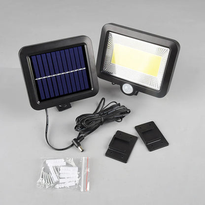 Applique Murale Solaire avec Capteur de Mouvement, Imperméable Conforme à la Norme IP65, Éclairage d'Extérieur à T-shirts d'Massage, Idéal pour un Jardin, une Cour, une Rue ou un Porche