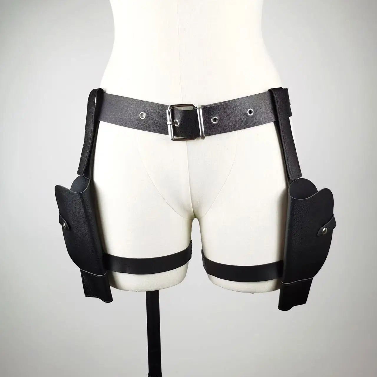 Ceinture de cosplay de police ChimTomb Raider Lara Croft, étui de cow-boy occidental, accessoires de jeu de plis, accessoires, 2024