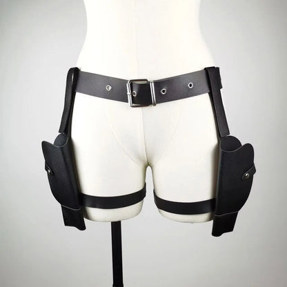 Ceinture de cosplay de police ChimTomb Raider Lara Croft, étui de cow-boy occidental, accessoires de jeu de plis, accessoires, 2024