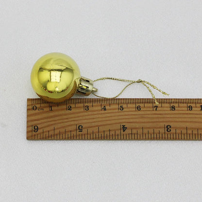Boule de Noël Galvanisée de 3cm, 12 Pièces/Paquet, Décorations d'Arbre de Noël, Maison, ixde Vacances, Jouets Cadeaux de Nouvel An