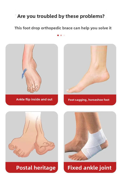 Orthèses de chute de pied orthèse de cheville élasticité réglable orthèses Valgus course hémiplégie chaussures de rééducation Supports de pied