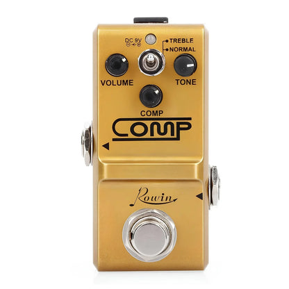 Rowin meilleur effet de Compression de pédale de compresseur de guitare de boîte de Comp analogique pour pédale de basse de guitare électrique True Bypass CS-3