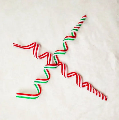 Cannes à bonbons de Noël en acrylique, pendentif béquille torsadé pour arbre de Noël, décorations de Noël pour le Nouvel An, ornements, cadeaux