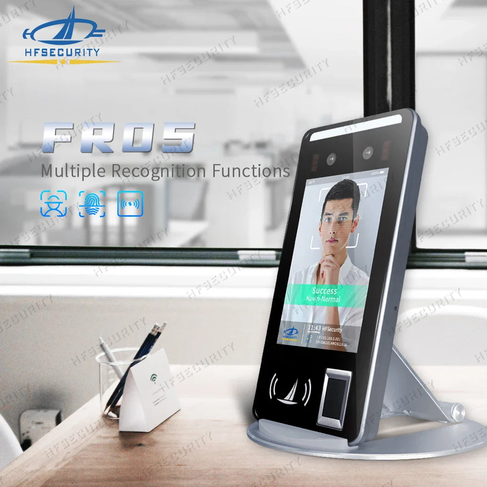 HFSecurity FR05 5 ''Android accès par empreinte digitale reconnaissance faciale temps de présence Machine système de contrôle d'accès de porte