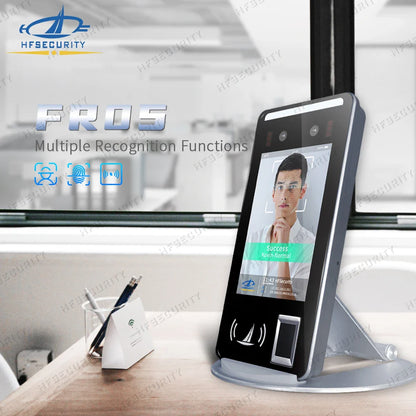HFSecurity FR05 5 ''Android accès par empreinte digitale reconnaissance faciale temps de présence Machine système de contrôle d'accès de porte