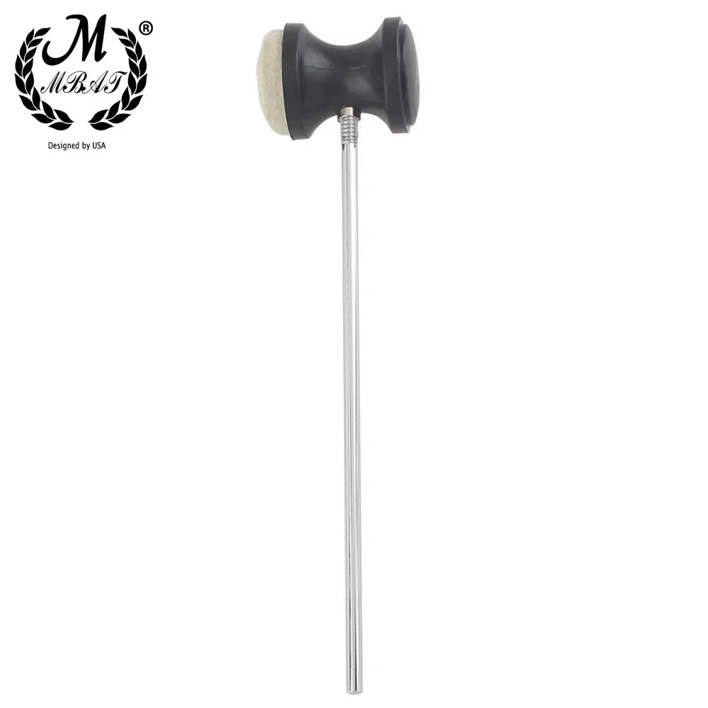 M MBAT – marteau de batteur à pédale de tambour, remplacement pour Kit de batterie, accessoire, arbre en acier inoxydable, tête de batteur à pédale en feutre