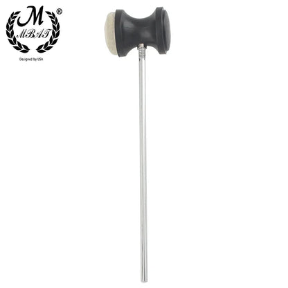 M MBAT – marteau de batteur à pédale de tambour, remplacement pour Kit de batterie, accessoire, arbre en acier inoxydable, tête de batteur à pédale en feutre