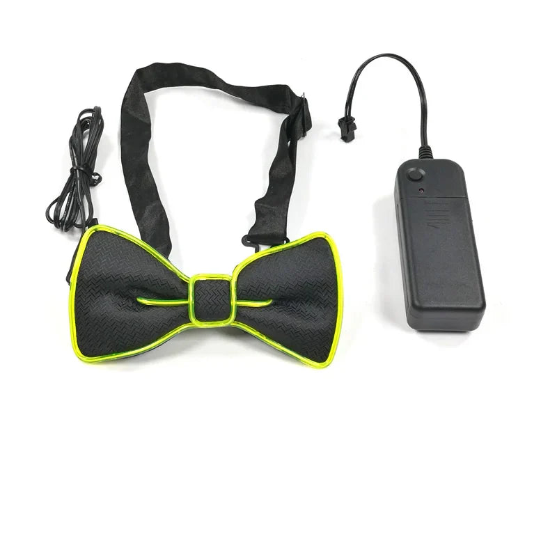 Newest LED Luminous Bow Tie For Man Christmas Wedding Light Bow Tie Festival Party Supplies Fluorescent Party Props
