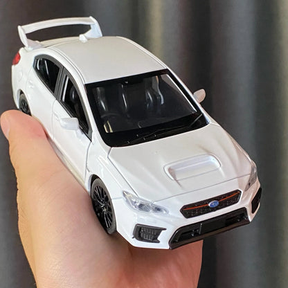 1:30 Subaru Impreza WRX STI 2020 supercar alliage moulé sous pression modèle accessoires de voiture ornements intérieurs de voiture saint valentin pour ami