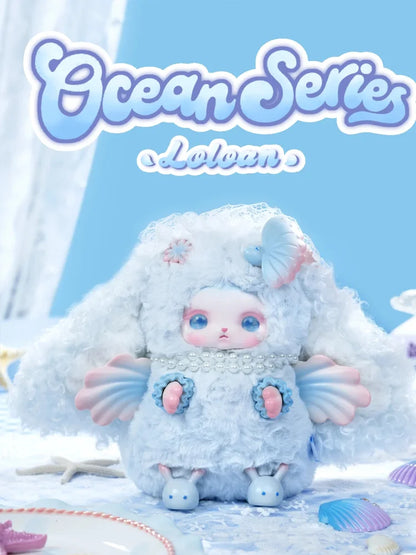Boîte mystère Original Blind Box Loloan Ocean Series Pendentif mignon pour sac à dos Décoration de chambre Jouet Cadeau surprise d'anniversaire/de Noël