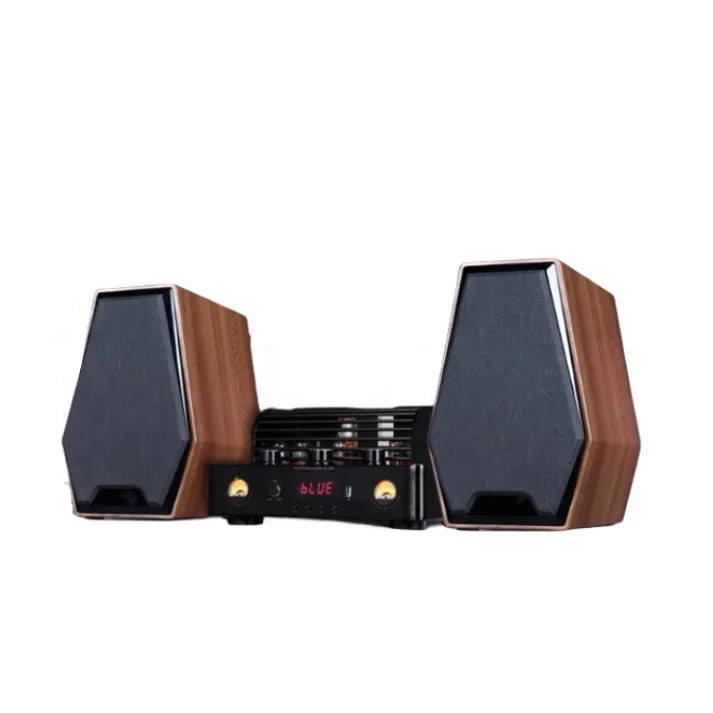 SoundHigh Quality Tube Amplifier 2.0 HIFI Passive Speakers Sound System Home Theater Bookshelf Speakers