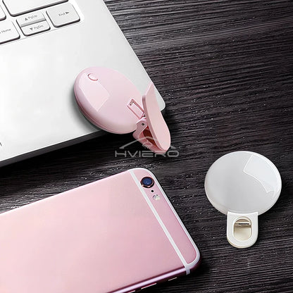 Anneau lumineux Led pour Selfie, Rechargeable par USB, lumières de remplissage, luminosité chaude et froide réglable, pour appareil Photo, vidéo, accessoires de Streaming en direct