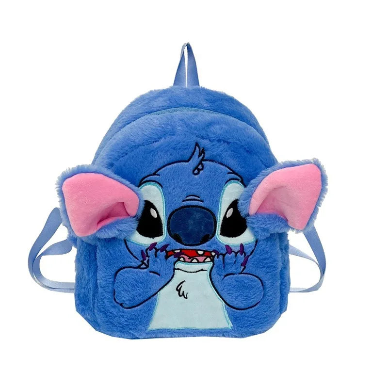 2025 New Stitch Plush Backpack Cartoon Fashion 3d Mini Women's Backpack Large Capacity Cute Children's Schoolbag High Quality