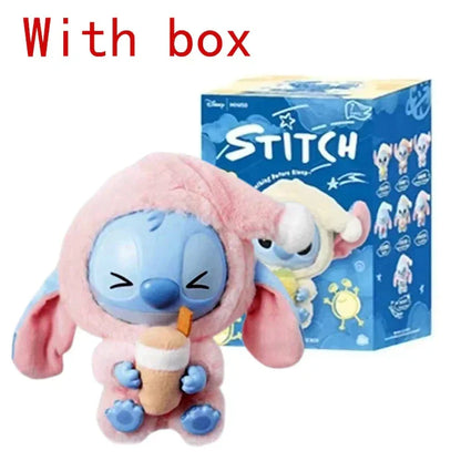Stitchou Manger Quelque Chose Avant De Dormir Série Boîte Mystère Peluche Vinyle Jouets Mignons Poupée Réplique Sac Mystère Pendentif Décor Cadeau