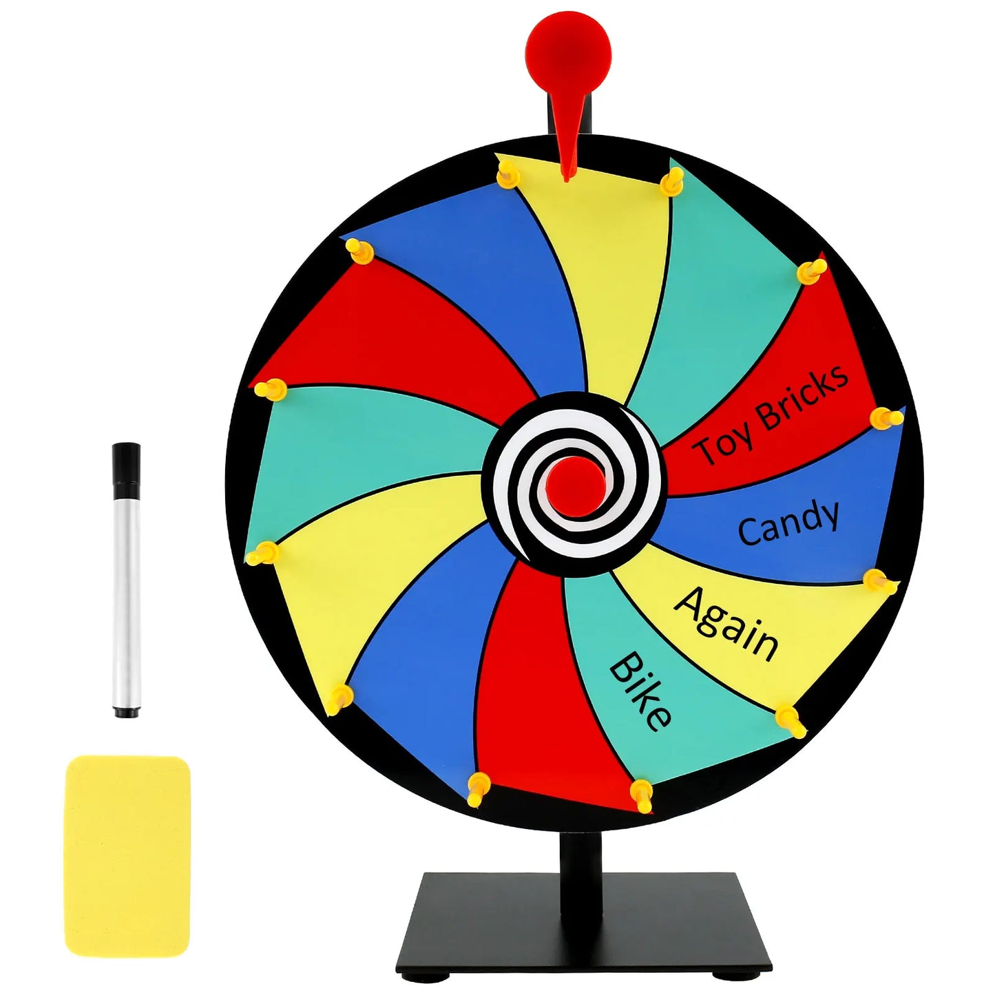 Ensemble de plateau tournant de prix de table avec gomme effaçable, roue de Roulette pour les réunions de pub, activités promotionnelles, cadeaux de fête