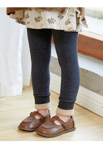 Leggings d'hiver pour enfants, pantalon avec sourire extra, pour filles