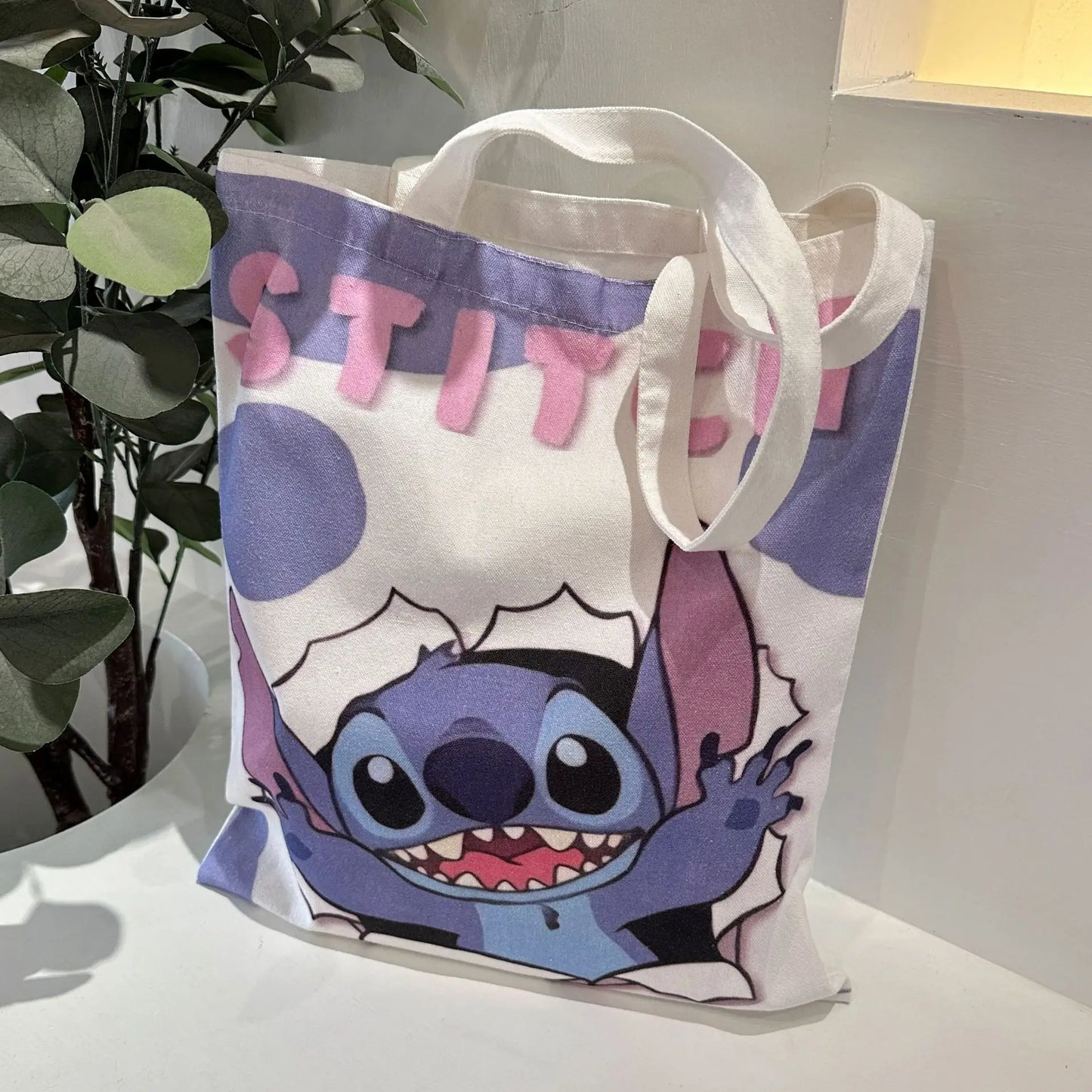 2025 Fashion Women Stitch Bag Crossbody Bag STITCH Cartoon Peripheral Cute Canvas Large Capacity Shoulder Bag Baby Same Style