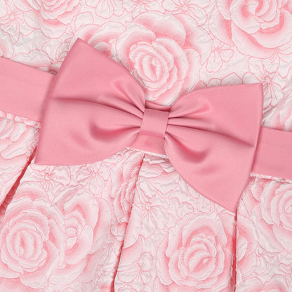 Robe de soirée pour fille - Robe de danse élégante de style princesse à fleurs - Robe de fête d'anniversaire, robe de mariée, robe de demoiselle d'honneur