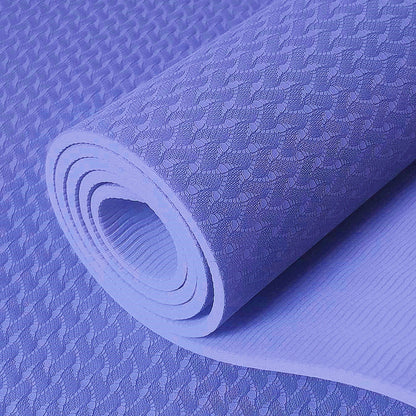 Thi Wide Long TPE Yoga Mat for Men And Women Fitn Dance Anti-Slip Home Use Slightly Defective Exercise Equipment