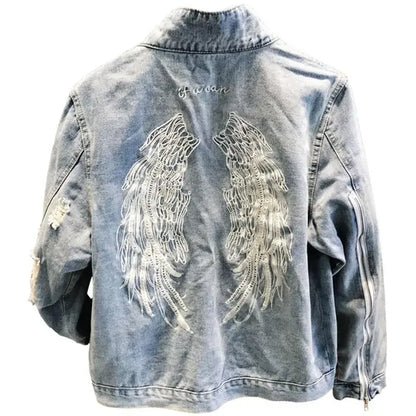 Manteau de cowboy pour hommes, vestes en jean amples et déchirées pour hommes, vêtements d'automne en tissu, livraison rapide, nouveau produit élégant à prix abordable
