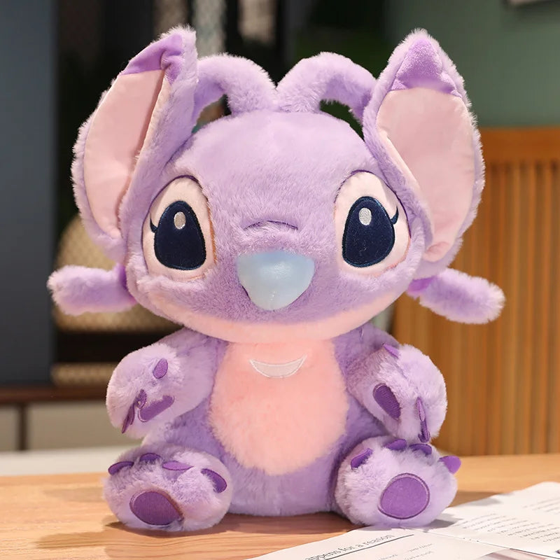 Cute Big Size Lilo & Stitch Couple Models Cartoon Stuffed Plush Anime Stitch Plush Toys Stitch Plushies Pillow Kids Xmas Gift